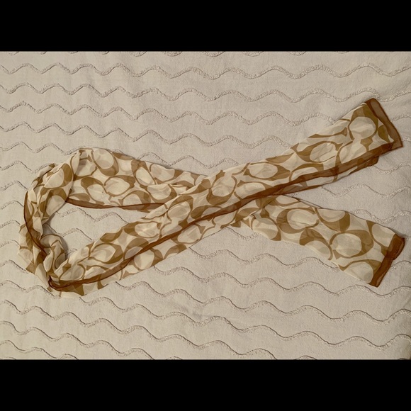 Coach Chiffon Scarf - Picture 3 of 5